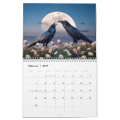 Saisons du Corbeau Calendrier 12 mois (Feb 2027)