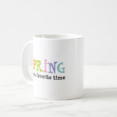 saisons printemps favori mug de café (Devant gauche)