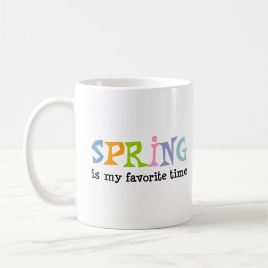 saisons printemps favori mug de café (Gauche)