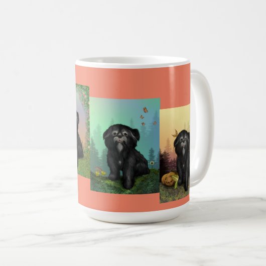 Saisons Shih-Tzu : Mug (Devant droit)