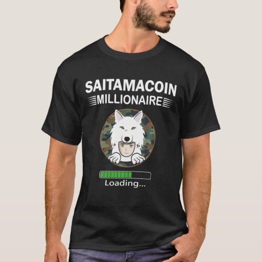 Saitama Coin De Miljonair Laadt Token Coin Sa T-shirt (Voorkant)