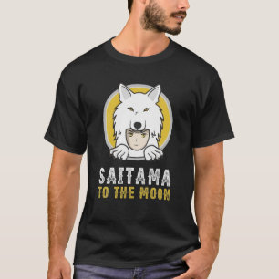 Saitama inu munt millionaire saitama tegen de maan t-shirt