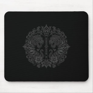 Sak Yant Muay Thai Kunst Tattoo Twin Tiger Kickbox Muismat