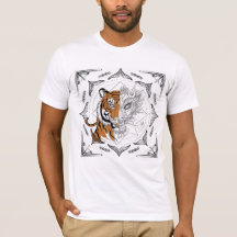 Sak Yant Tiger se transformant en T-shirt Dragon