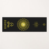 Sak Yant Yantra Yoga Mat (Voorkant (horizontaal))