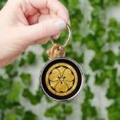 Sakai Mon Japans samurai clan gold zwart Sleutelhanger (Hand)