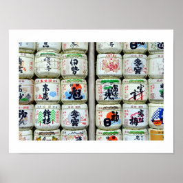 Sake-maskers van de Ise Shrine, Japan Poster