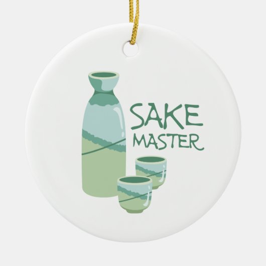 Sake Master Keramisch Ornament (Voorkant)