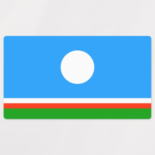 Sakha Flag Labels (Design 1)
