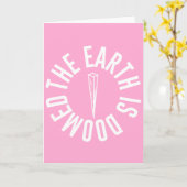 Saki chamois "la terre est" carte de voeux (Fleur jaune)