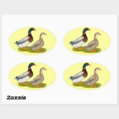 Saksen Ducks Ovale Sticker (Vel)