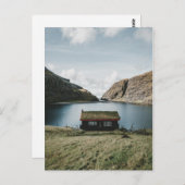 SAKSUN, FAERÖER BRIEFKAART (Voorkant / Achterkant)