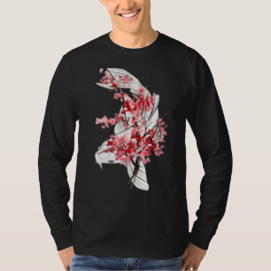 Sakuara Koi Carp Nishikigoi Fish Japanse kunst T-shirt