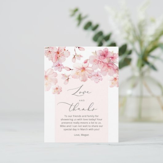 Sakura aangepaste kaart (Staand voorkant)