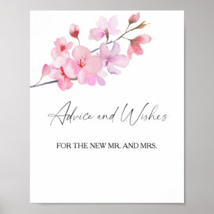 Sakura - Advies en Wensen voor Huwelijkskaart Post Poster