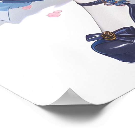 Sakura anime roze kat meisje poster (Hoek)