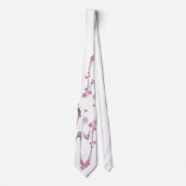 Sakura au-dessus de rivière - cravate de (Devant)