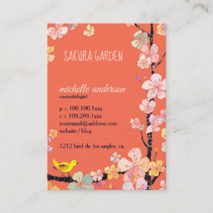 Sakura Bird Cosmetoloog Visitekaartje
