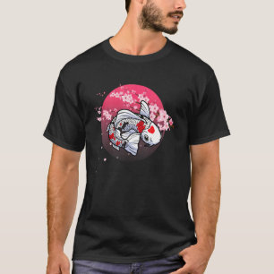 Sakura Bloemen en Koi Vis Zen Water Vis Vijver Ga T-shirt