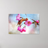 Sakura-bloemen in zachte roze kleuren in Springtim Canvas Afdruk (Voorkant)