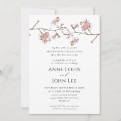 Sakura Blossom Faire-part de mariage (Devant)