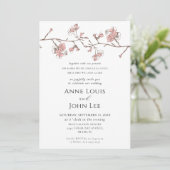 Sakura Blossom Faire-part de mariage (Debout devant)