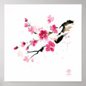 Sakura blossom. Schilderen Poster (Voorkant)