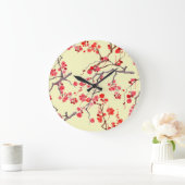 Sakura Blossom Waterverf Naadloos Patroon Grote Klok (Huis)