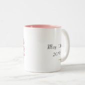 Sakura Blossom Wreath Sera Bientôt Mme Mug (Devant droit)