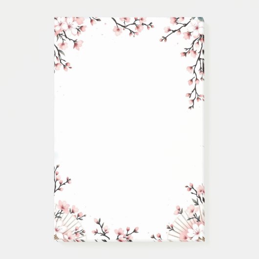 Sakura Blossoms and Fans Post-it® Notes (Voorkant)