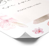 Sakura blush roze flora baby's zijn zoete Posters (Hoek)