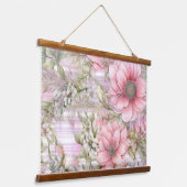 Sakura Blush Serenade Botanical Hangend Wandkleed (Gebogen)