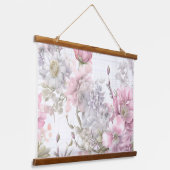 Sakura Blush Serenade Botanical Hangend Wandkleed (Gebogen)