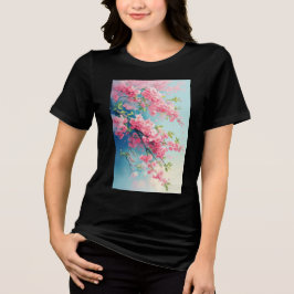 Sakura Blush van de lente Tri-Blend Shirt