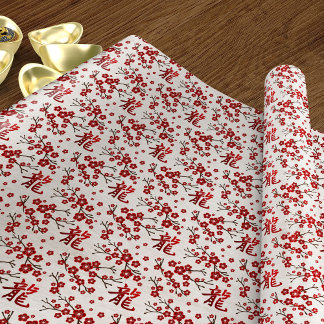 Sakura boombloesem en symbool van de draak cadeaupapier