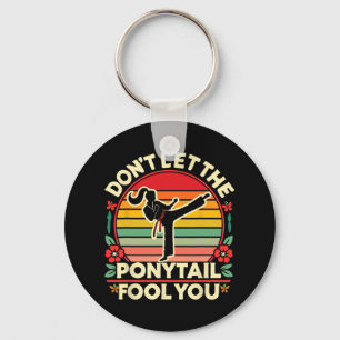 Sakura Butterfly Karate Girl laat de Ponytai niet  Sleutelhanger