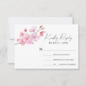 Sakura - Carte de réponse de mariage (Devant)