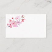 Sakura - Carte d'encadrement de douche de mariage (Dos)