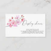 Sakura - Carte d'encadrement de douche de mariage (Devant)