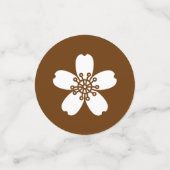 Sakura charmant dans Confetti de table de chocolat (Petit recto)