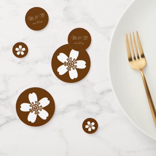 Sakura charmant dans Confetti de table de chocolat (Groupe)