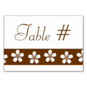 Sakura charmant sur carte de table au chocolat (Dos)