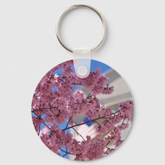 Sakura Cherry Blossom Americana Sleutelhanger (Voorkant)