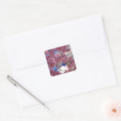 Sakura Cherry Blossom Americana Vierkante Sticker (Envelop)