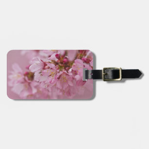 Sakura Cherry Blossom Bleke roze reflecties Bagagelabel