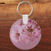 Sakura Cherry Blossom Bleke roze reflecties Sleutelhanger (Voorkant)