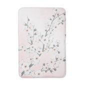 Sakura Cherry Blossom Blush Mint Badmat (Voorkant Verticaal)