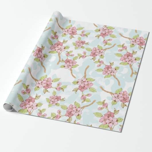 Sakura/Cherry Blossom Cadeaupapier (Uitgerold)