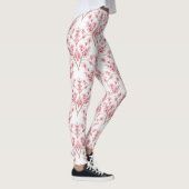Sakura Cherry Blossom Damask Waterverf Leggings (Rechts)