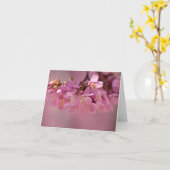 Sakura Cherry Blossom Delicate Pink Bouquet Kaart (Gele Bloem)